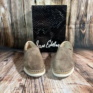 Sam Edelman Women’s  Tan Suede Shoes Slip On Espadrilles size 8